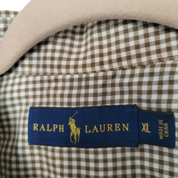 RALPH LAUREN Classic Fit Button Down Long Sleeve Plaid Shirt Men's Size XL - Picture 3 of 5